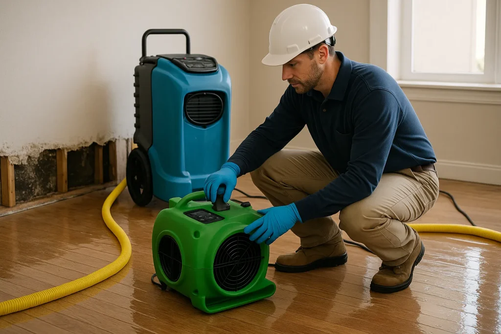 structural drying and dehumidification