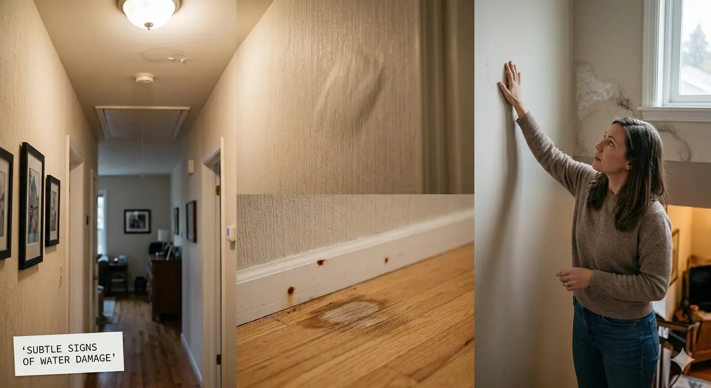 early signs of water damage