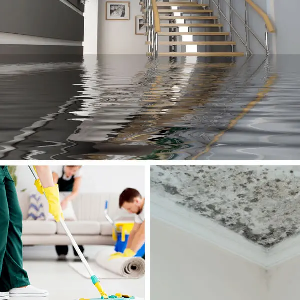USA Restoration technician on a water damage restoration job in Vancouver, WA