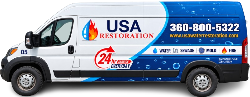 USA Restoration service van
